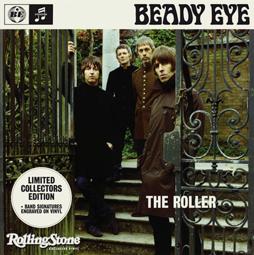 Beady Eye The Roller - Etched UK Promo 7" vinyl single (7 inch record / 45) 109826