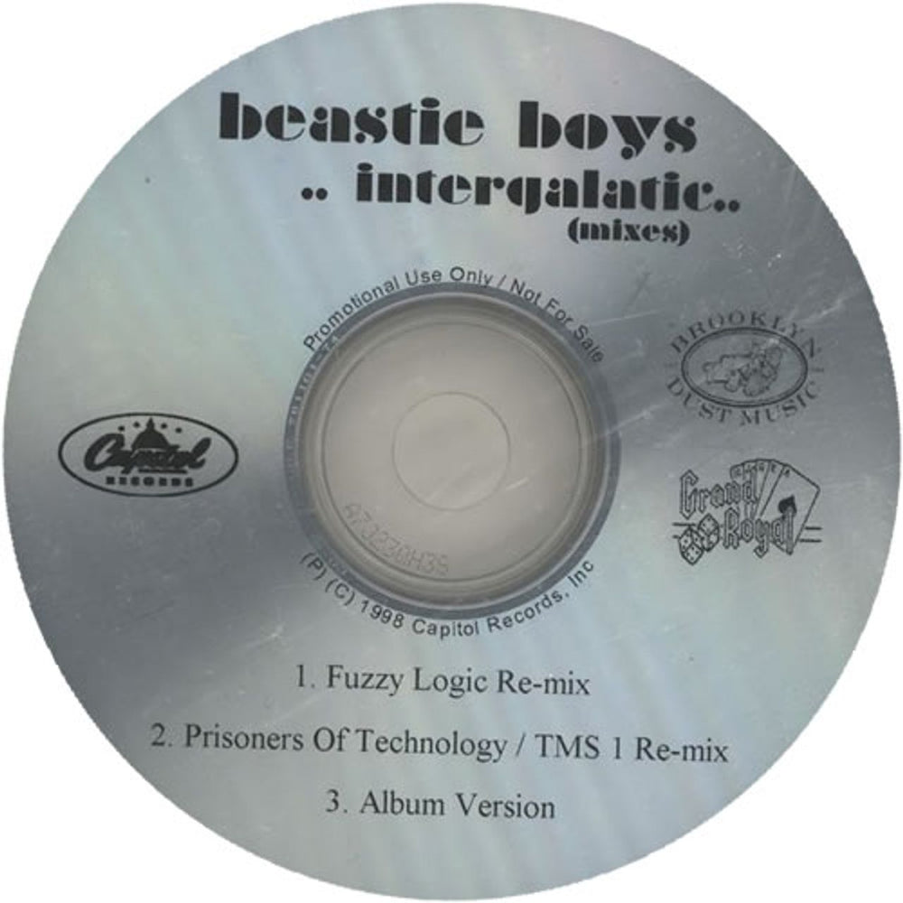 Beastie Boys Intergalatic - Mixes US Promo CD-R acetate CD ACETATE