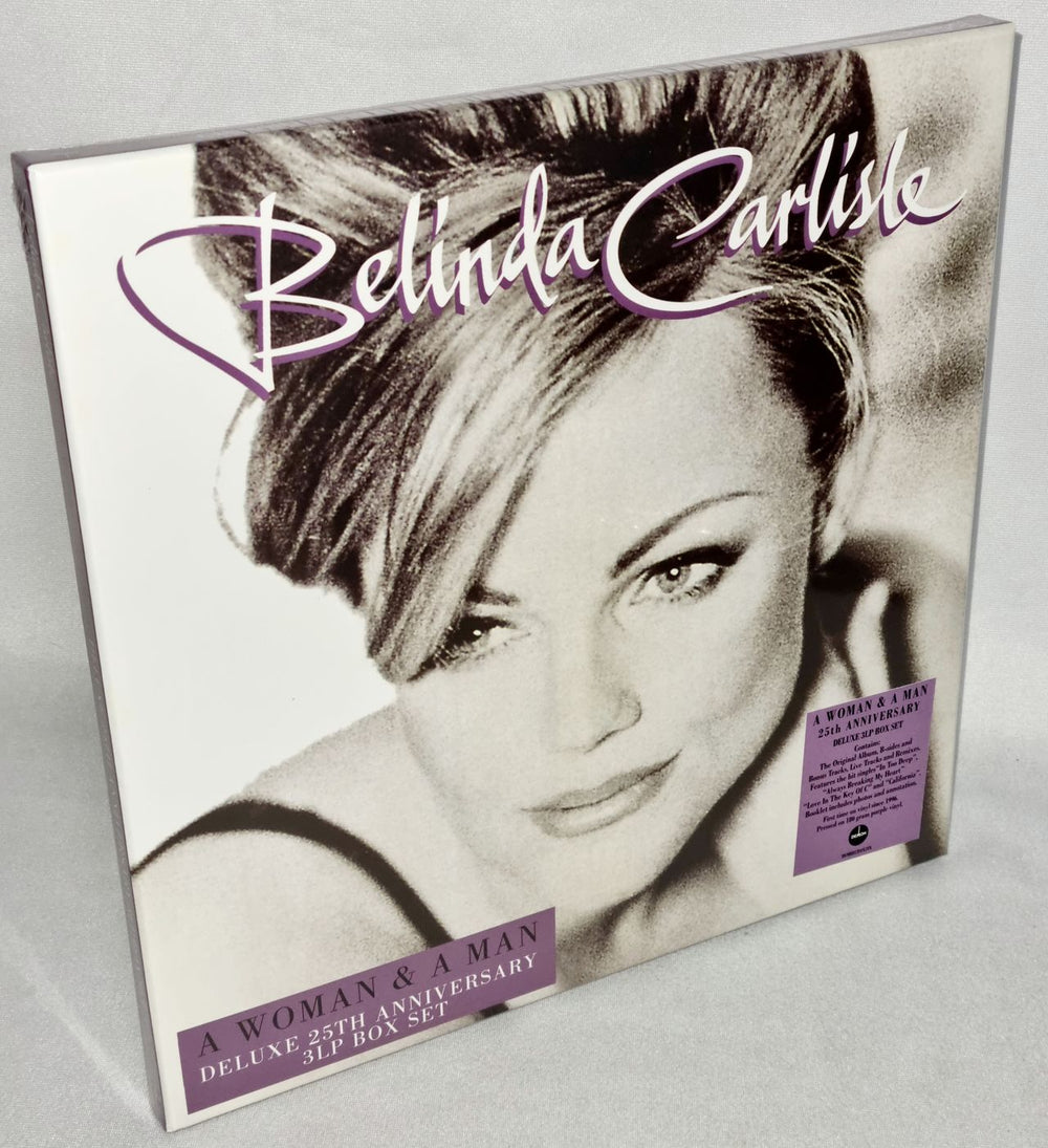 Belinda Carlisle A Woman & A Man - 25th Anniversary - 180gm Purple vinyl UK 3-LP vinyl record set (Triple LP Album) DEMRECBOX59X