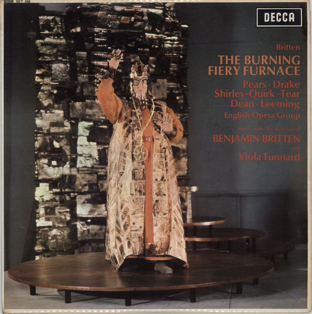 Benjamin Britten The Burning Fiery Furnace UK vinyl LP album (LP record) SET356