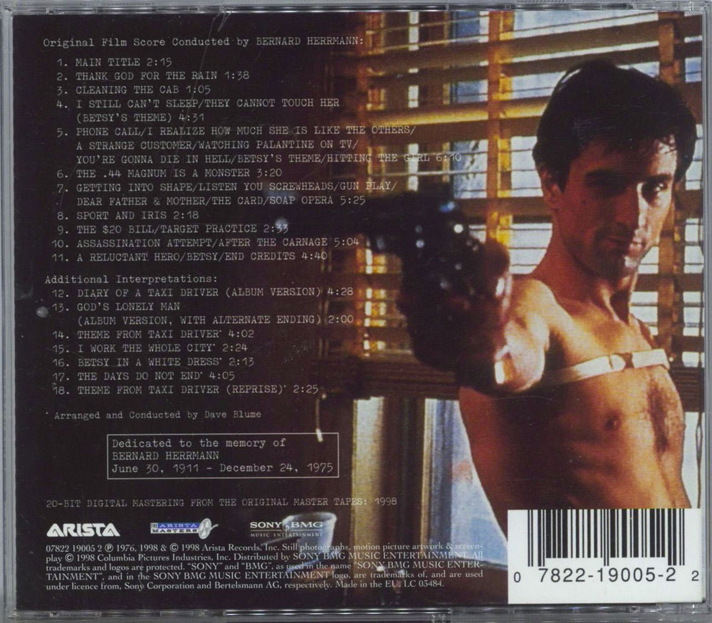 Bernard Herrmann Taxi Driver (Original Soundtrack Recording) UK CD album (CDLP)