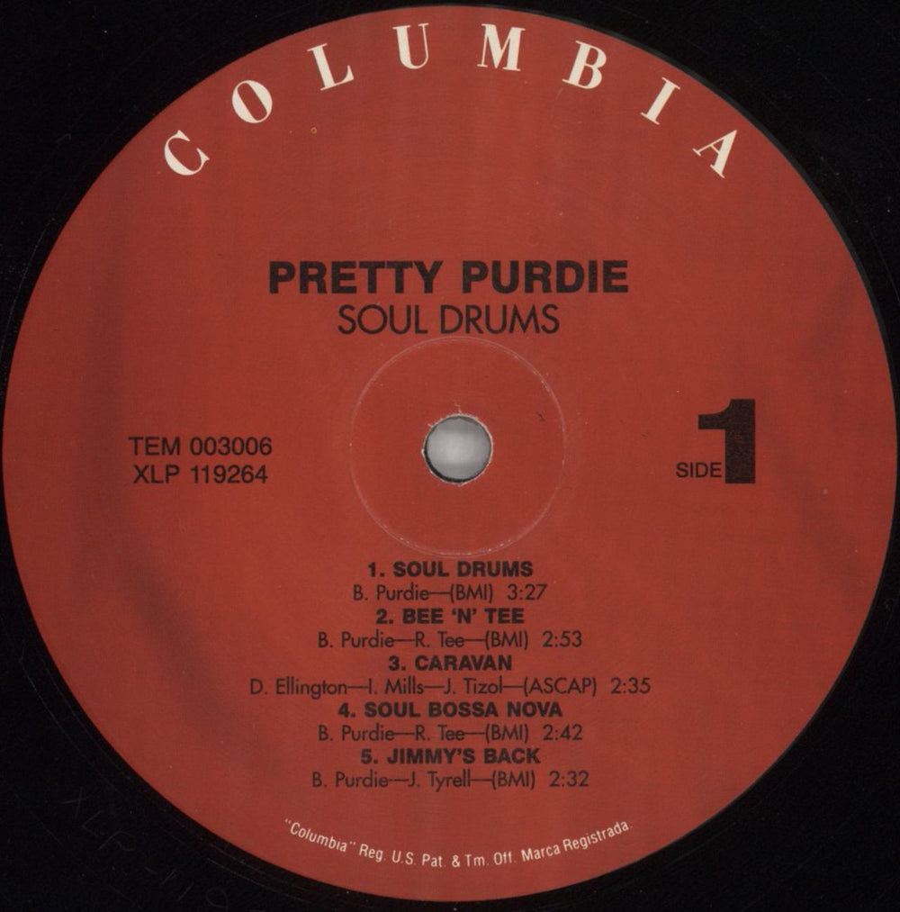 Bernard 'Pretty' Purdie Soul Drums US vinyl LP album (LP record) PUXLPSO824437