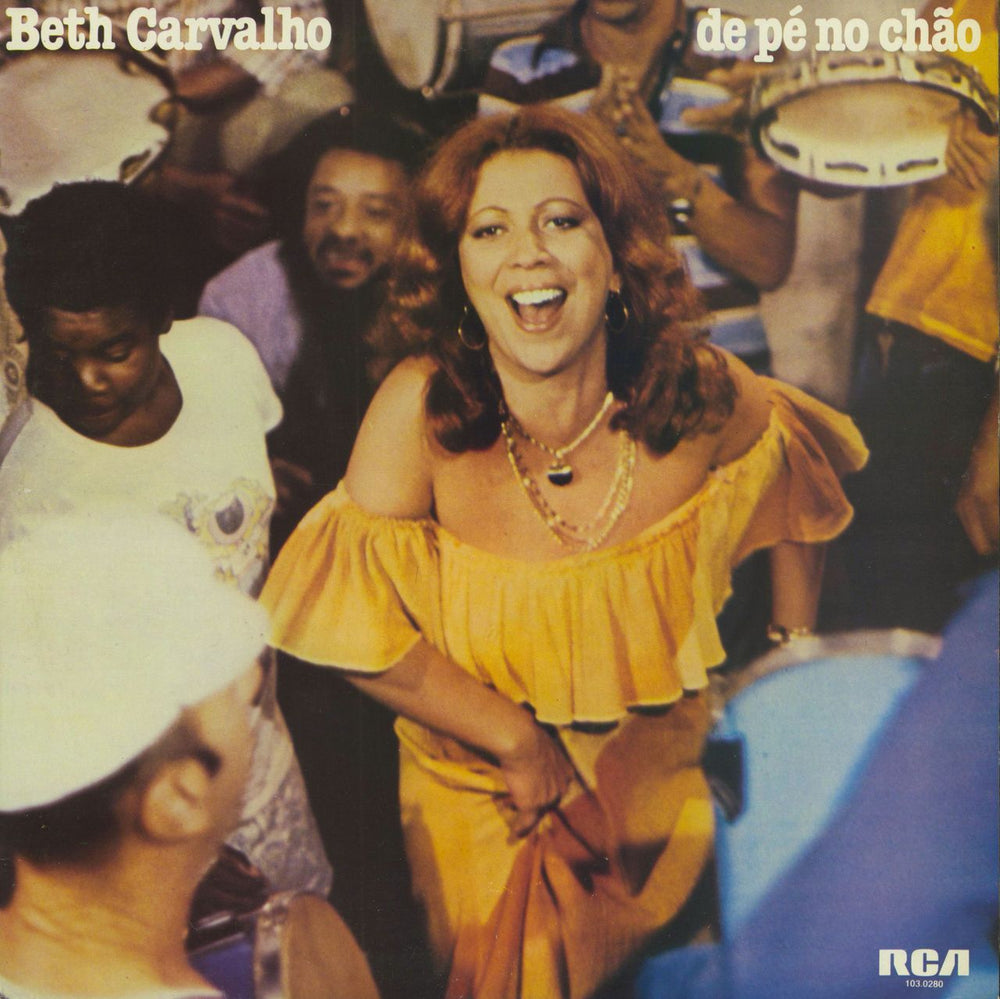 Beth Carvalho De Pé No Chão Brazilian vinyl LP album (LP record) 103.0280