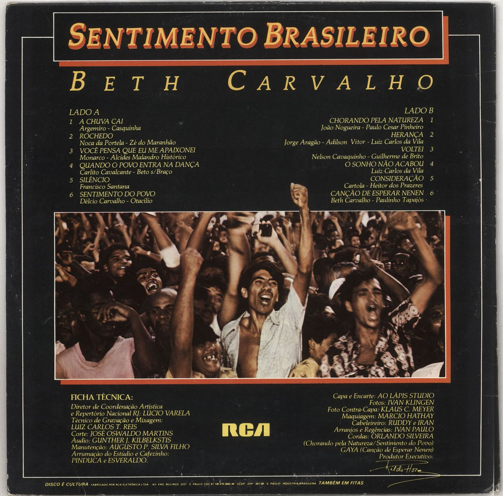 Beth Carvalho Sentimento Brasileiro Brazilian vinyl LP album (LP record)