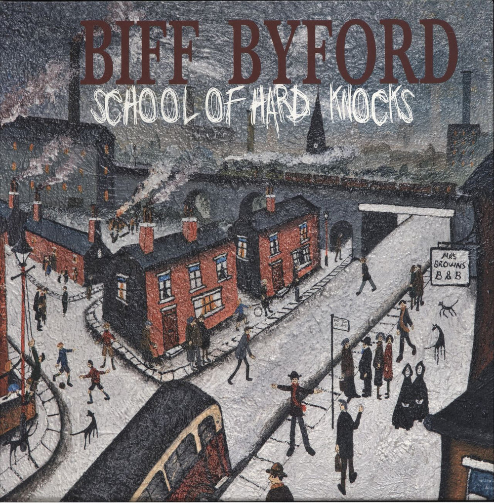 Biff Byford School Of Hard Knocks UK vinyl LP album (LP record) SLM015P43