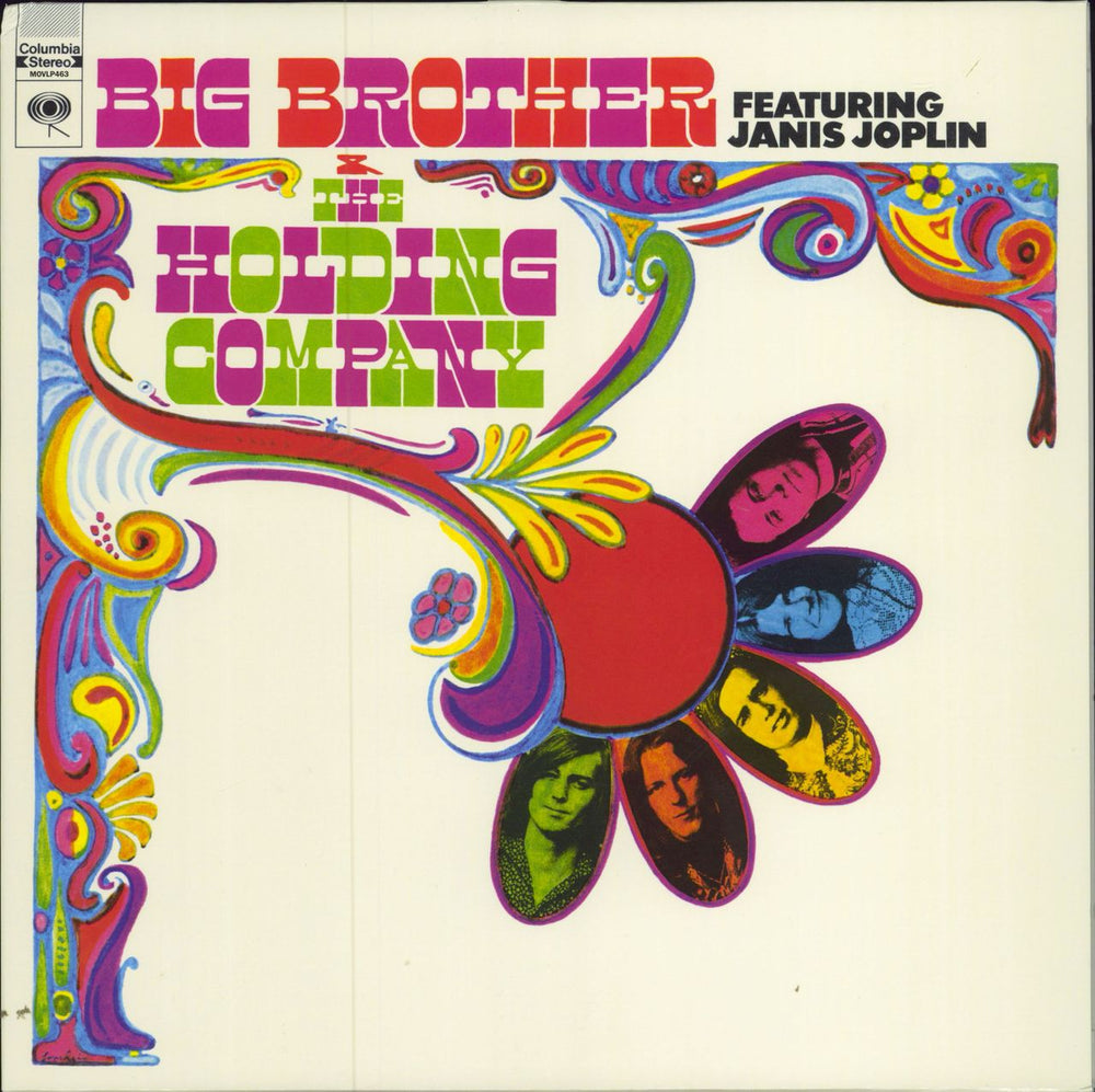 Big Brother & The Holding Company Big Brother & The Holding Company Featuring Janis Joplin UK vinyl LP album (LP record) MOVLP463