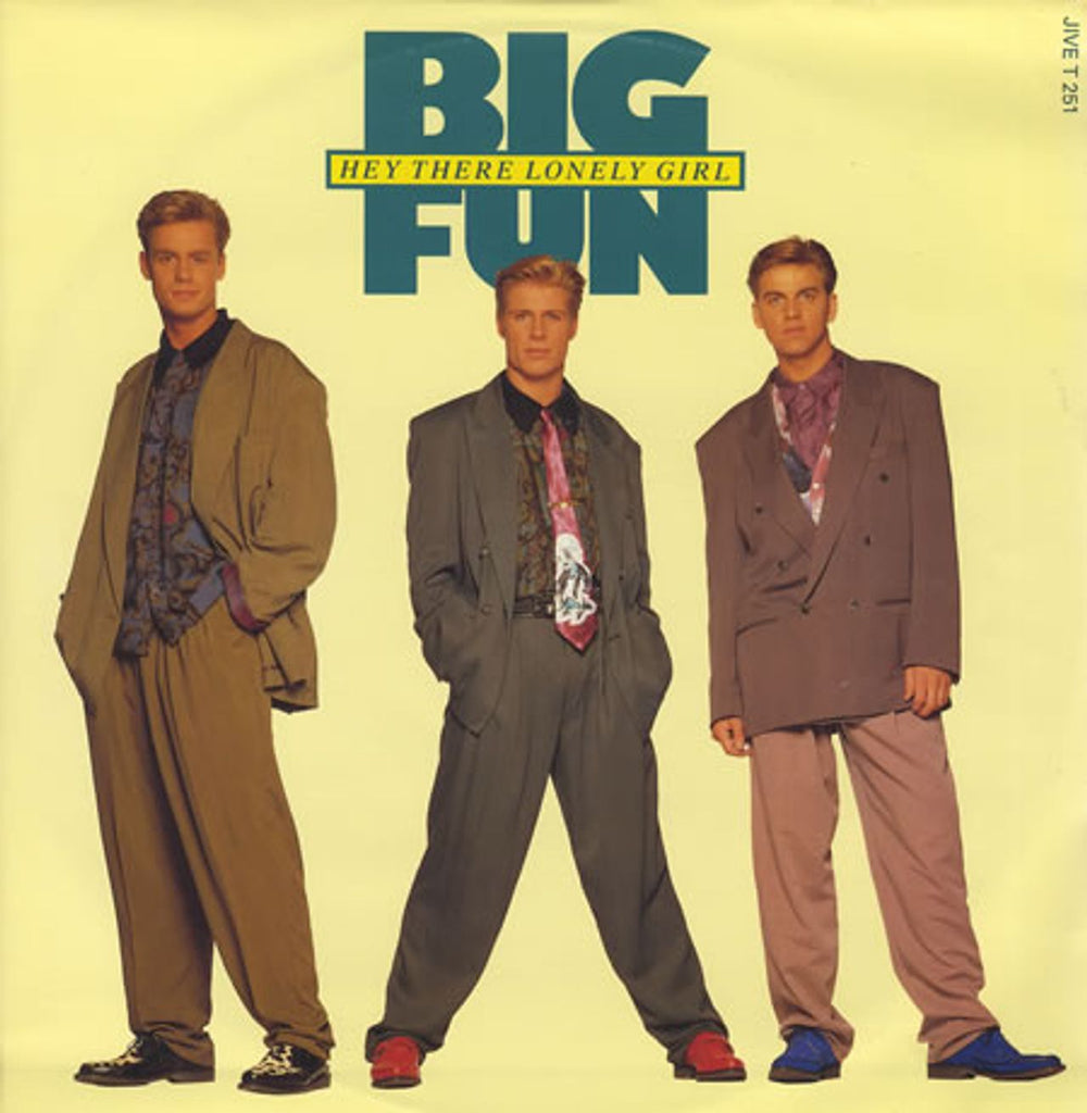 Big Fun Hey There Lonely Girl UK 12" vinyl single (12 inch record / Maxi-single) JIVET251