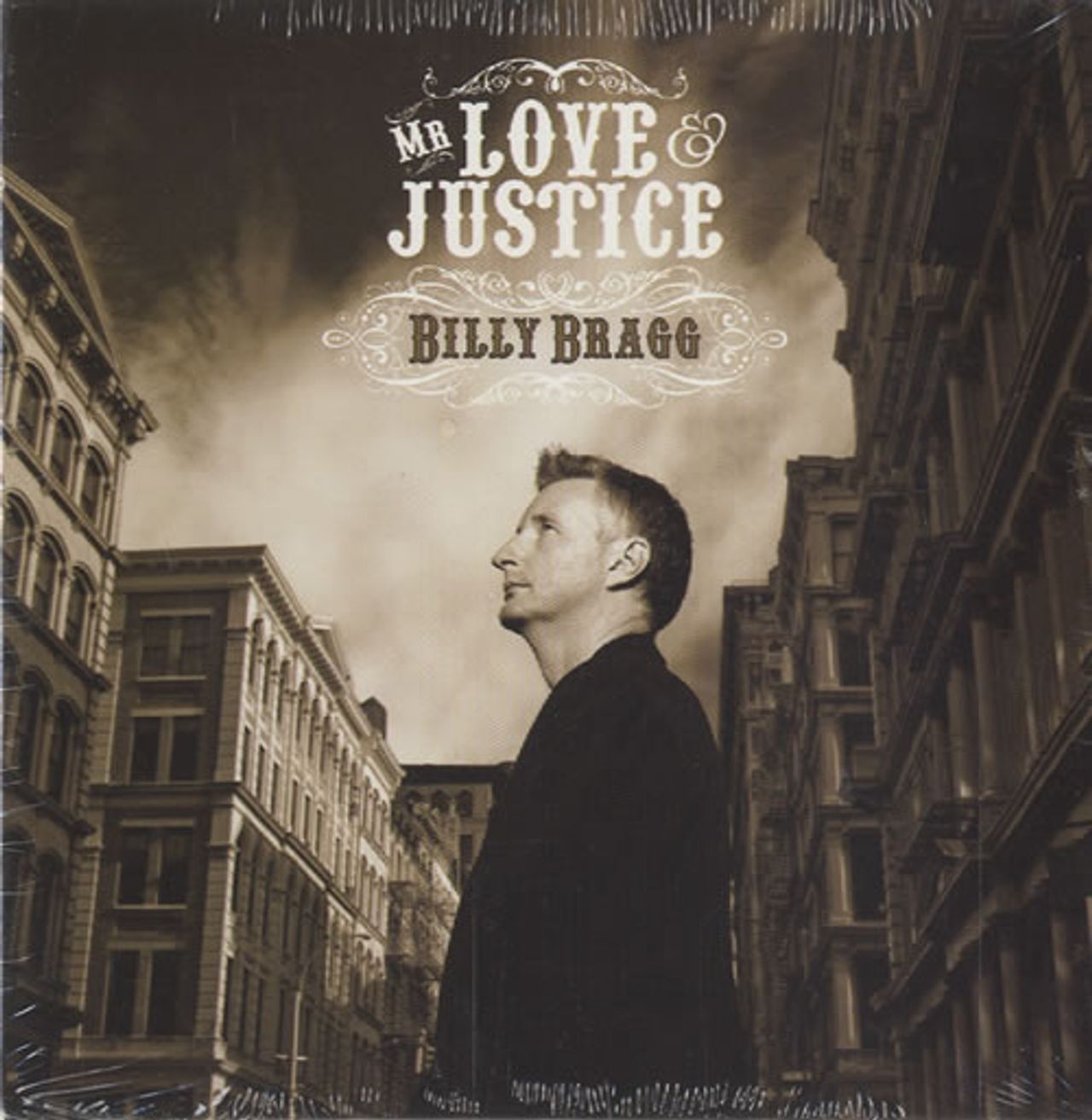 Billy Bragg Mr Love Justice US Promo CD album (CDLP) 86712-2P