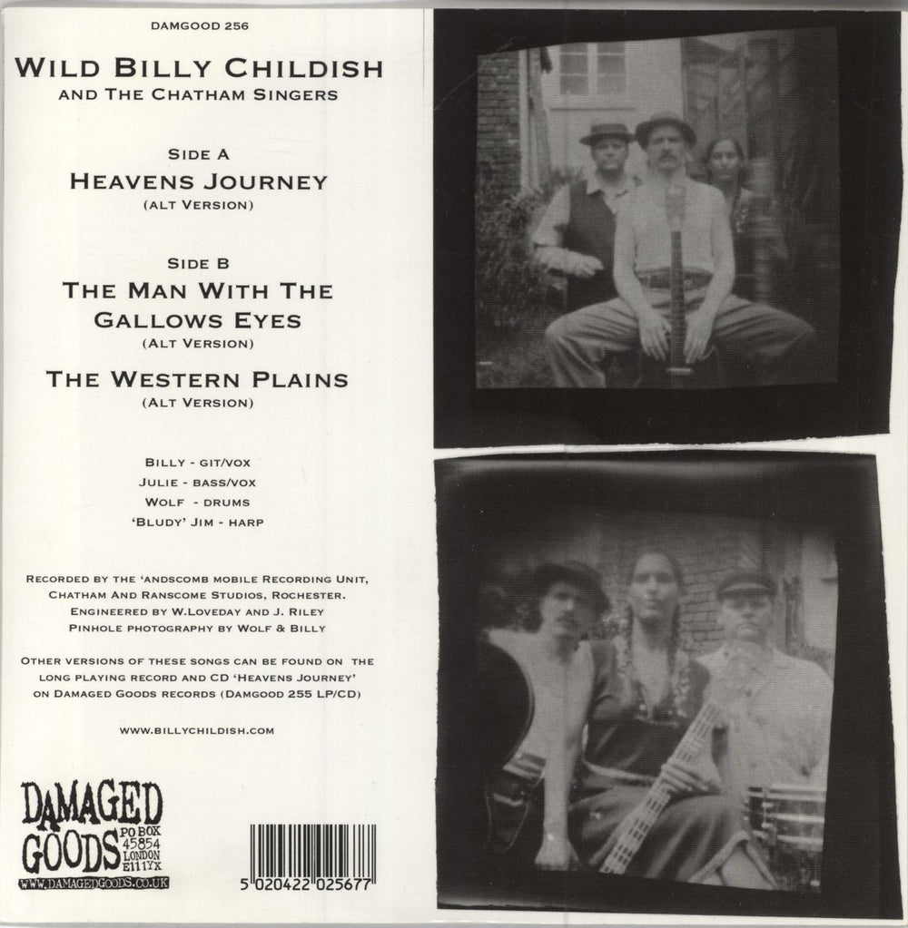 Billy Childish Heavens Journey EP UK 7" vinyl single (7 inch record / 45) BLC07HE784423