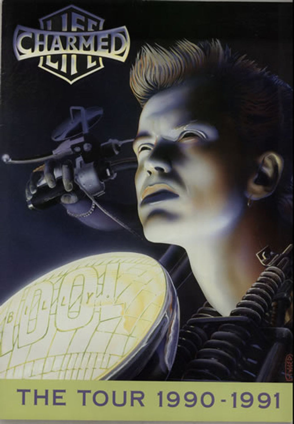 Billy Idol Charmed Life: The Tour 1990-1991 UK tour programme PROGRAMME