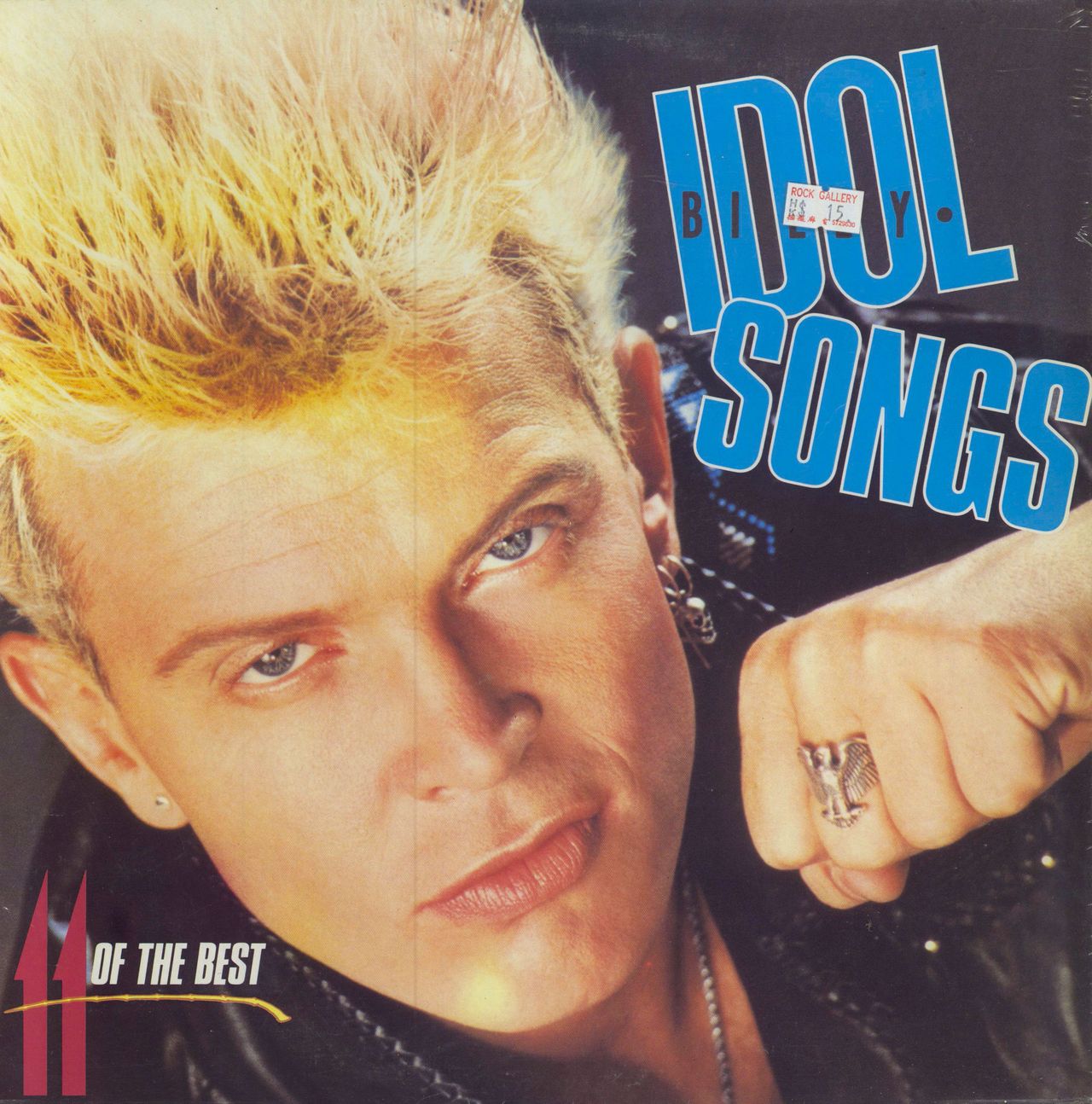 Billy Idol Idol Songs Hong Kong vinyl LP album (LP record) BILTV1