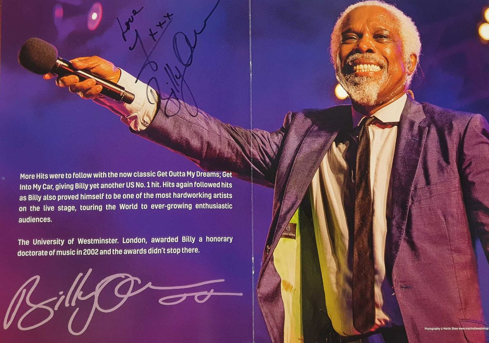 Billy Ocean The Very Best Of - Autographed UK tour programme BCNTRTH732580