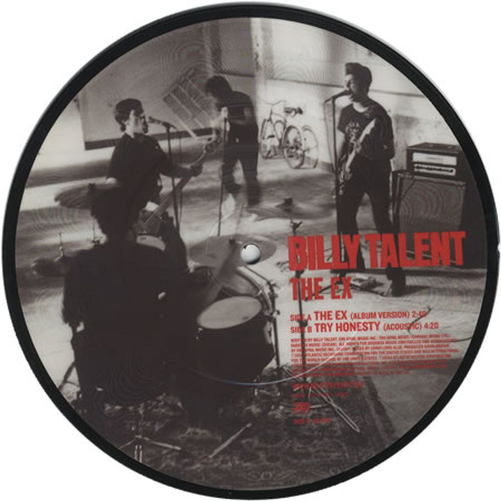 Billy Talent The Ex UK 7" vinyl picture disc (7 inch picture disc single) B567PTH281585