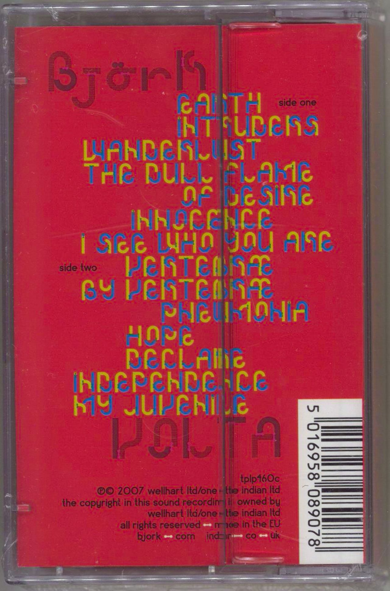 Björk Volta - Red - Sealed UK cassette album BJKCLVO784040
