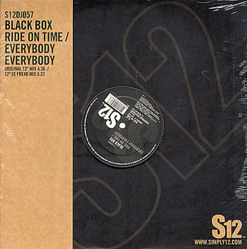 Black Box Ride On Time/ Everybody Everybody UK 12" vinyl single (12 inch record / Maxi-single) S12DJ057