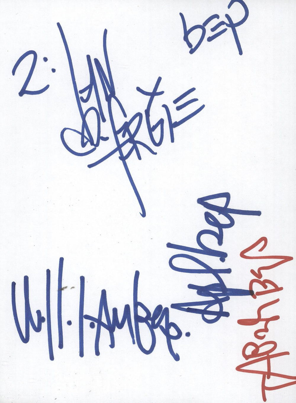 Black Eyed Peas Collection of Autographs UK memorabilia AUTOGRAPHS