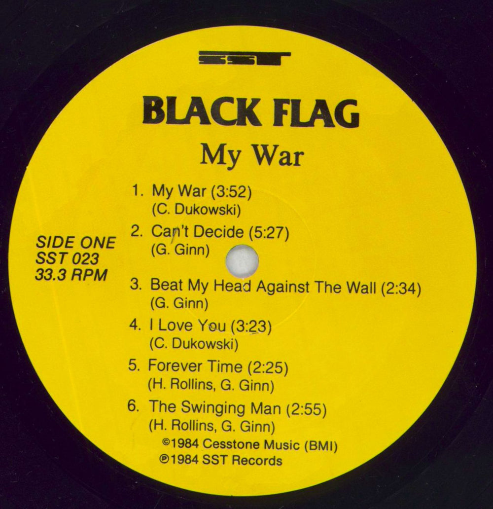 Black Flag My War - 1st - Open Shrink US vinyl LP album (LP record) BD7LPMY827239