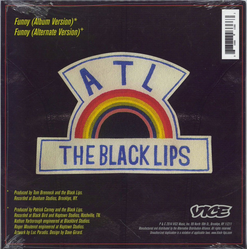 Black Lips Funny - Grey Swirl Vinyl - Sealed US 7" vinyl single (7 inch record / 45) 883888033663