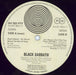 Black Sabbath Black Sabbath - 1st - VG German vinyl LP album (LP record) BLKLPBL799055