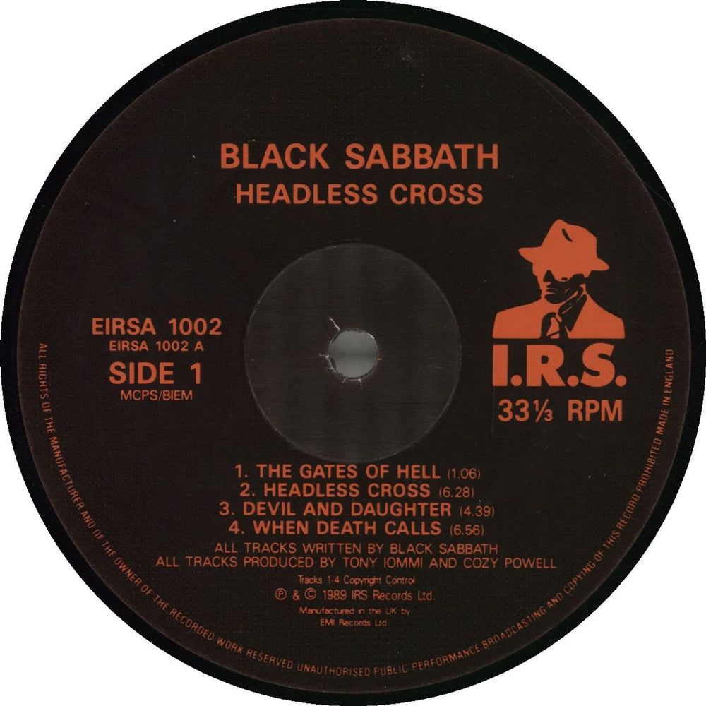 Black Sabbath Headless Cross - EX UK vinyl LP album (LP record) 5015557002013