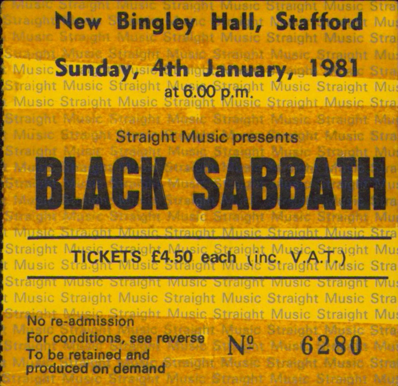 Black Sabbath Heaven & Hell - Logo cover + ticket stub UK tour programme BLKTRHE785823