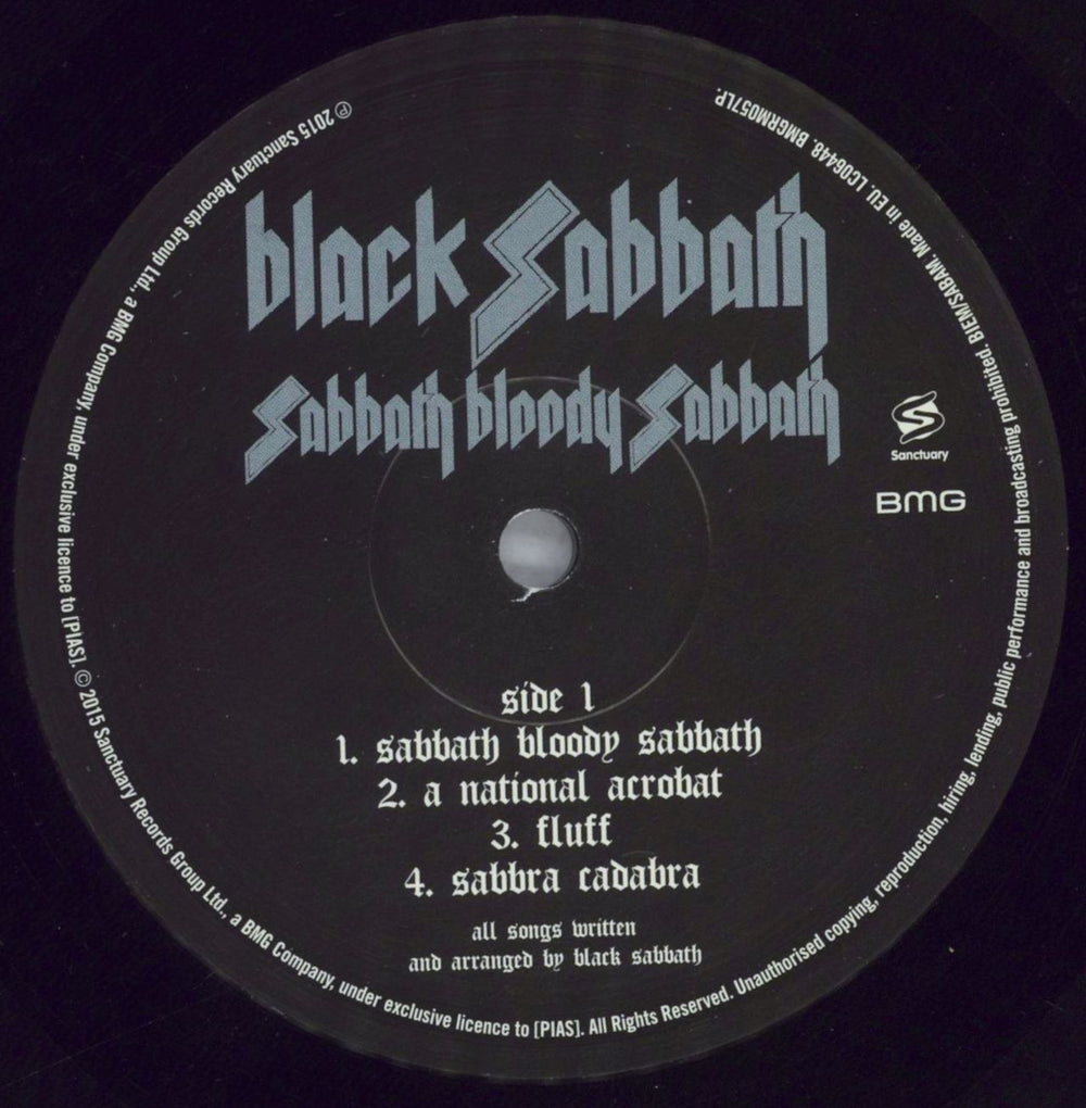 Black Sabbath Sabbath Bloody Sabbath UK vinyl LP album (LP record) BLKLPSA822778