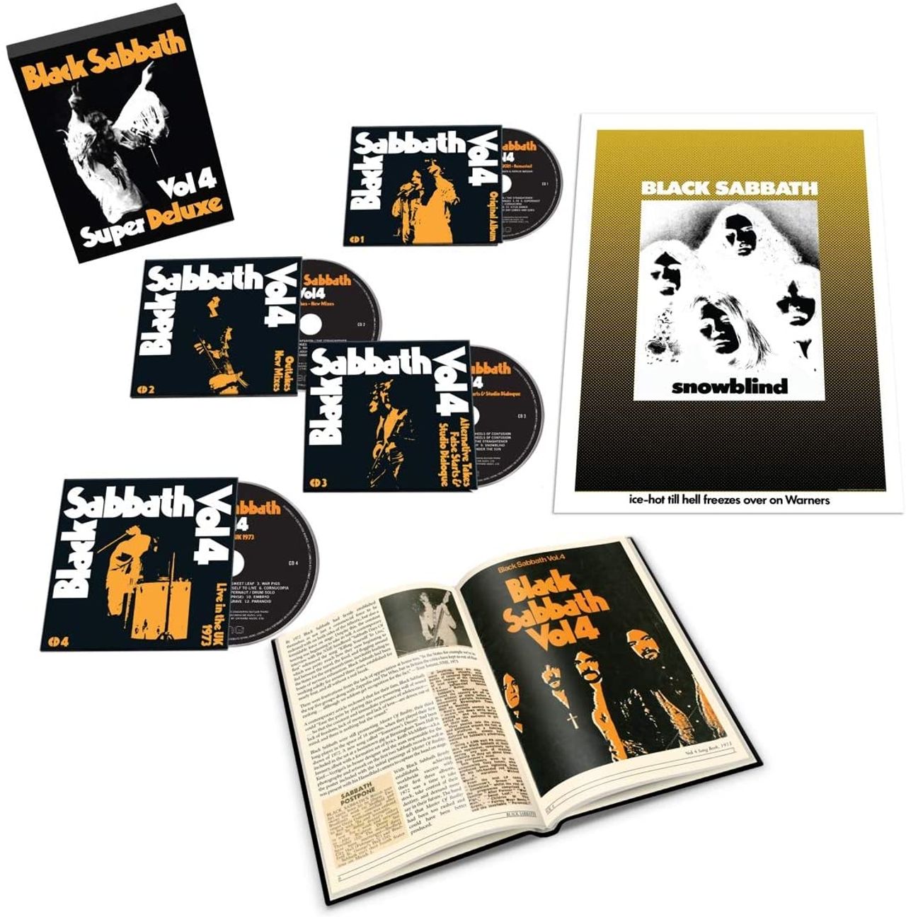 Black Sabbath Vol. 4 - Super Deluxe Edition (4CD) - Sealed UK Cd