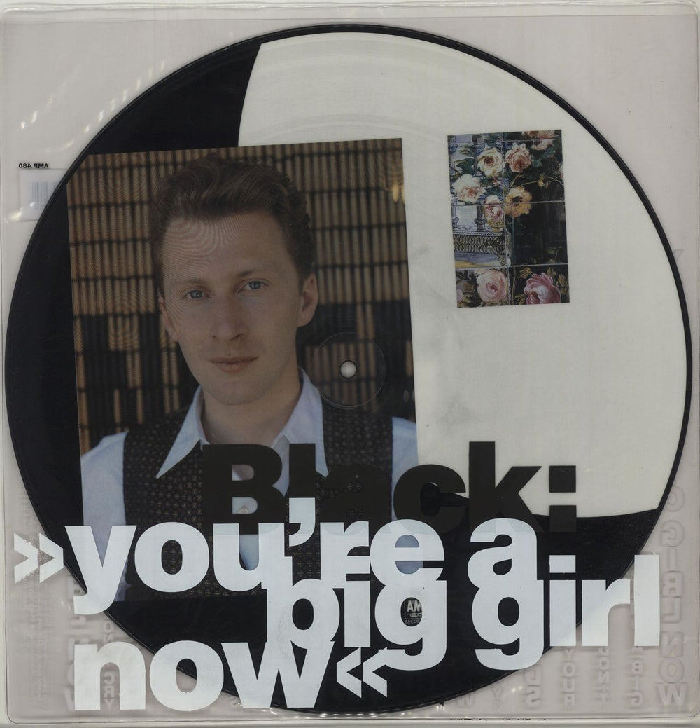 Black You're A Big Girl Now UK 12" vinyl picture disc (12 inch picture record) AMP480