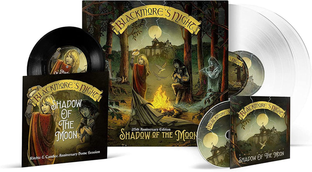 Blackmore's Night Shadow Of The Moon: 25th Anniversary - Clear Vinyl + 7" & DVD - Sealed German 2-LP vinyl record set (Double LP Album) 0217830EMU