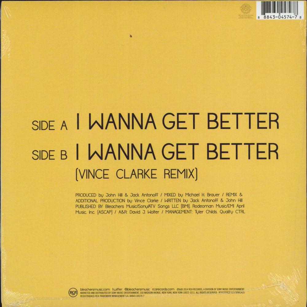 Bleachers I Wanna Get Better - RSD14 - Blue Vinyl - Sealed US 7" vinyl single (7 inch record / 45) I2907IW768364