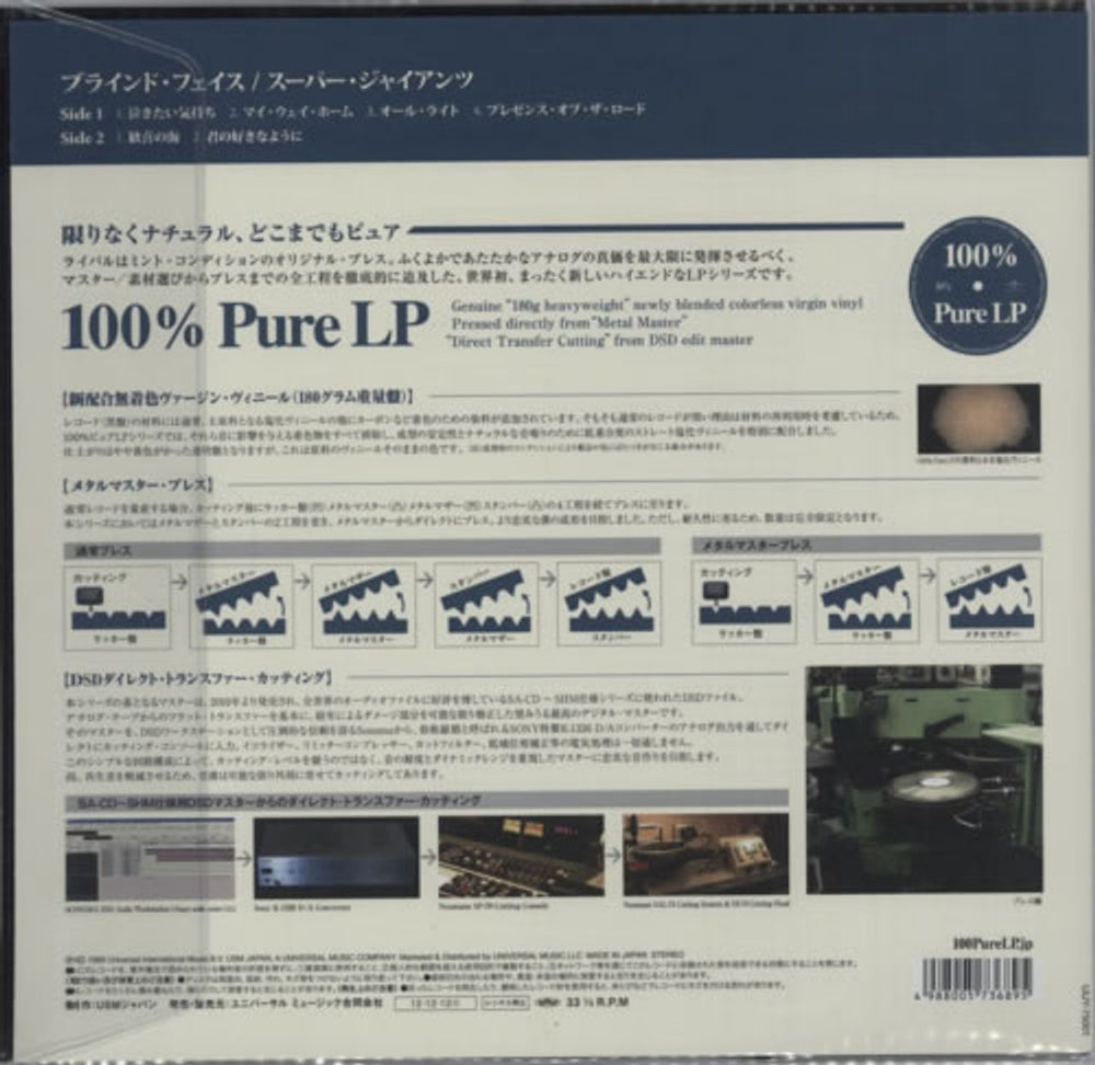 Blind Faith Blind Faith - 180gram Clear Vinyl Japanese vinyl LP album (LP record) B-FLPBL593226