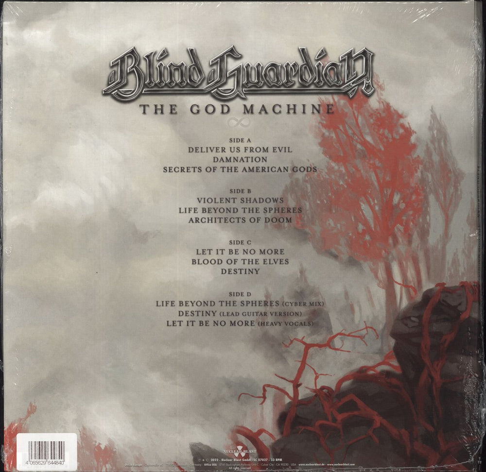 Blind Guardian The God Machine - Red Vinyl - Sealed German 2-LP vinyl record set (Double LP Album) 727361575540