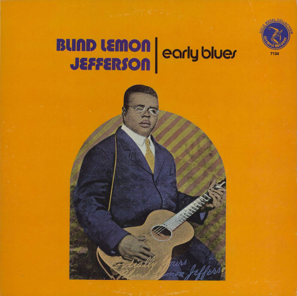 Blind Lemon Jefferson Early Blues US vinyl LP album (LP record) OL7134