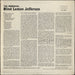 Blind Lemon Jefferson The Immortal Italian vinyl LP album (LP record)
