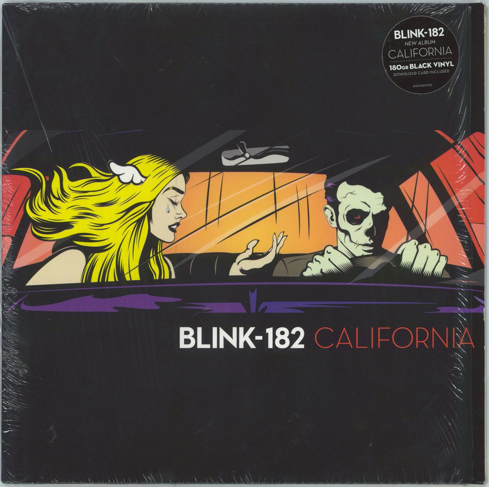 Blink 182 California - Black Vinyl UK vinyl LP album (LP record) 538212721