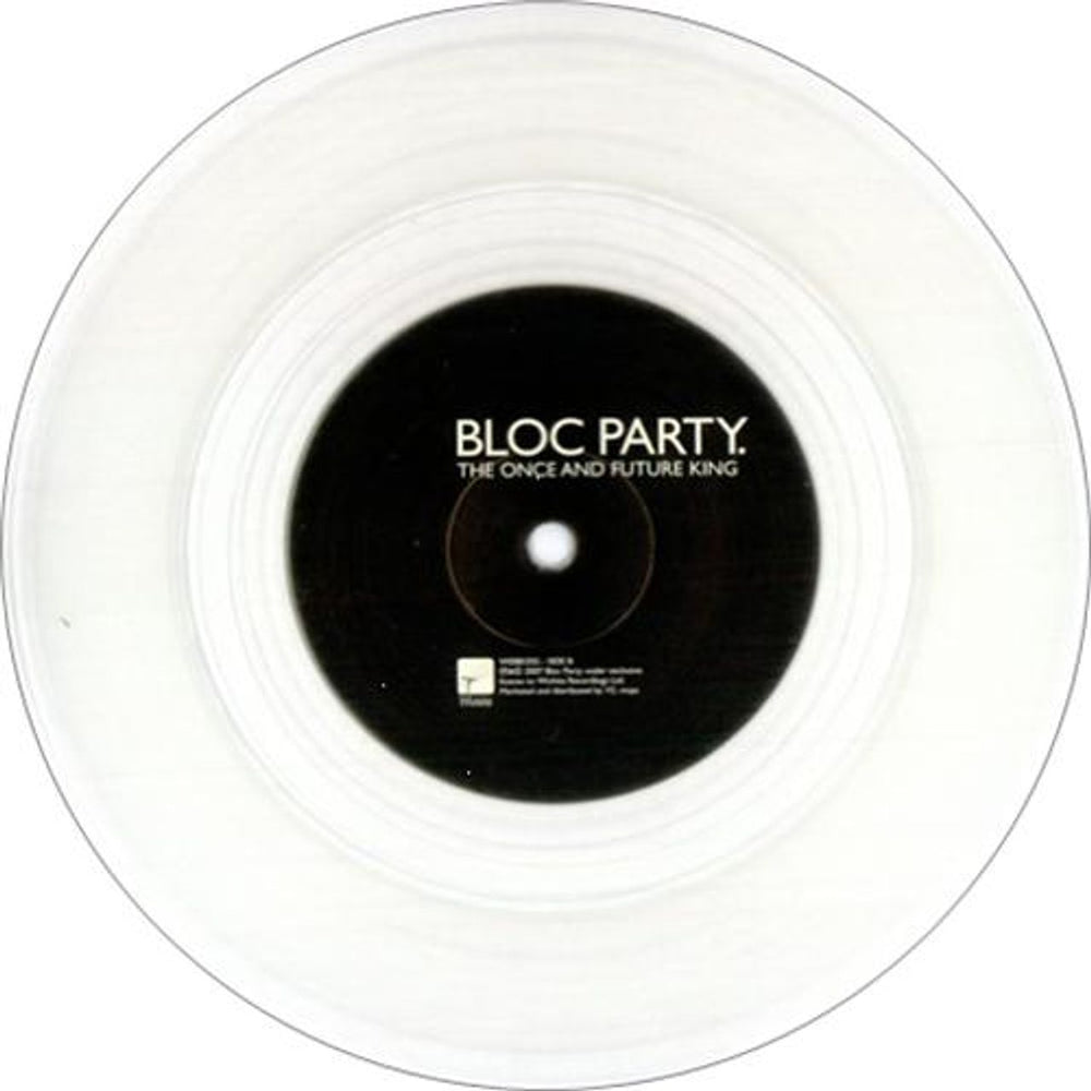 Bloc Party Flux - Clear Vinyl UK 7" vinyl single (7 inch record / 45) BB507FL419052