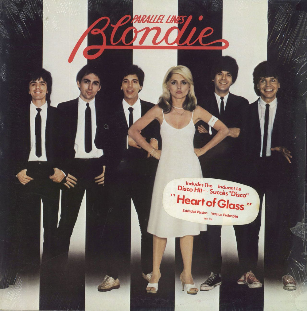 Blondie Parallel Lines  - Open Shrink + Sticker Canadian vinyl LP album (LP record) CHR1192