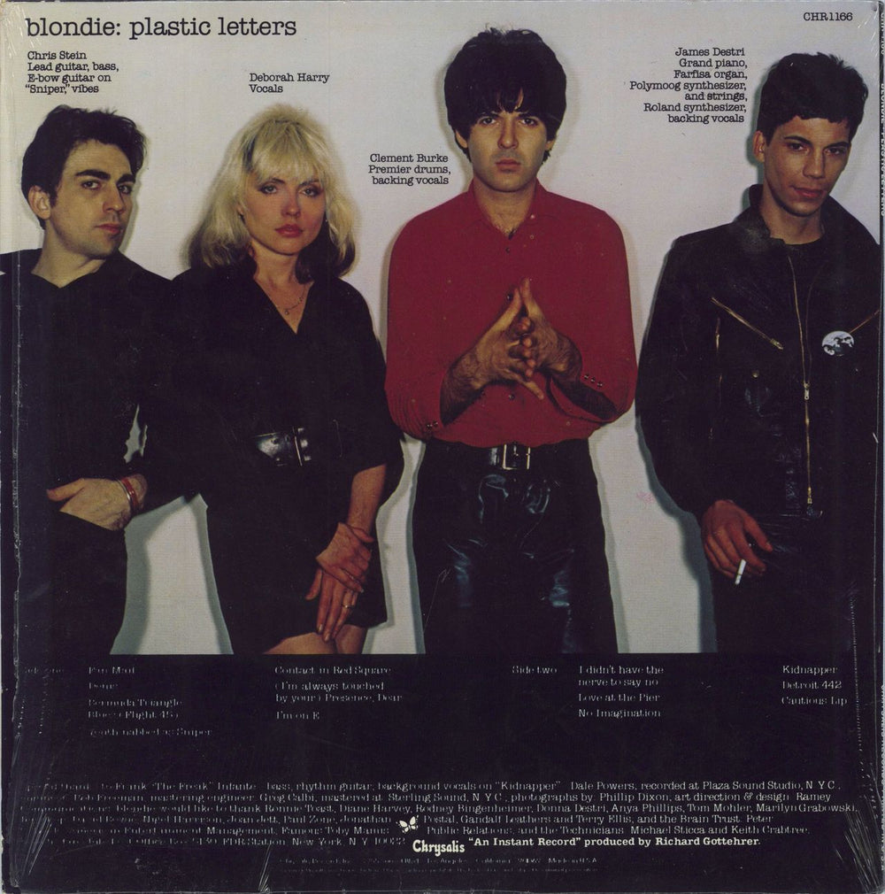 Blondie Plastic Letters - shrink US vinyl LP album (LP record)