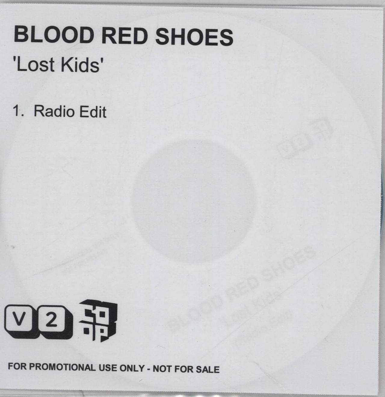 Blood Red Shoes Lost Kids UK Promo CD-R acetate CD-R
