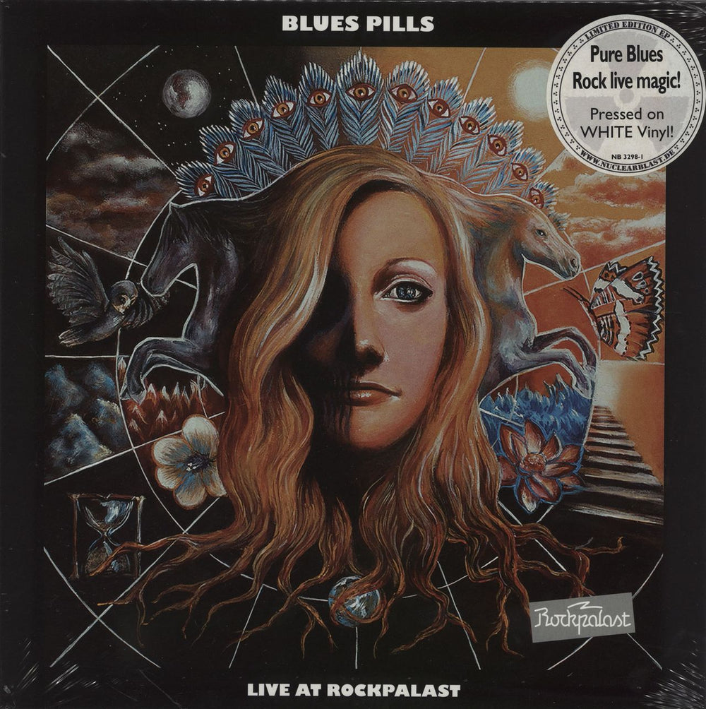 Blues Pills Live At Rockpalast - White Vinyl - Sealed German 10" vinyl single (10 inch record) NB3298-1