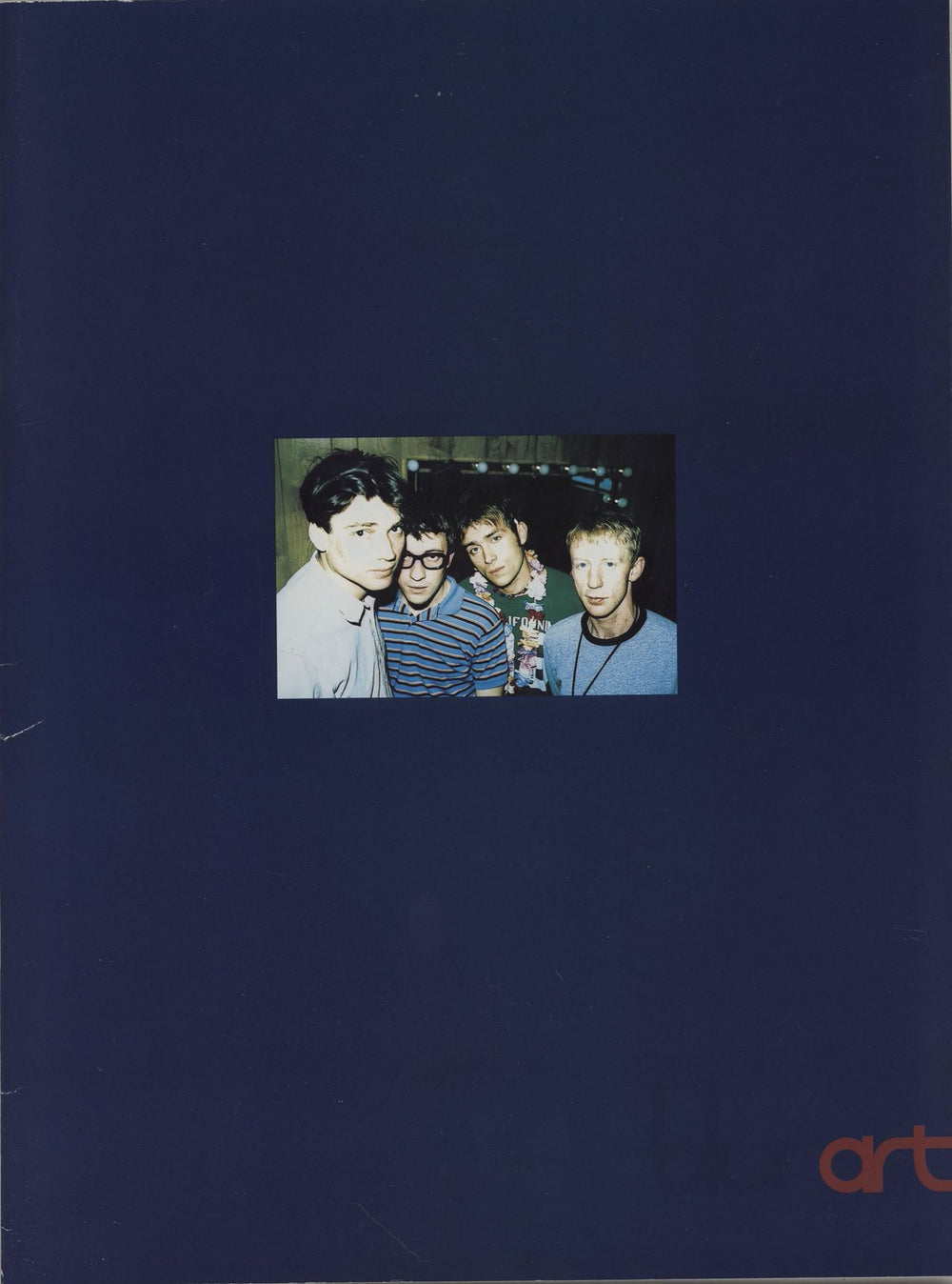 Blur Blur Art - 1997 Tour Programme + Alternate Front Image UK tour programme TOUR PROGRAMME