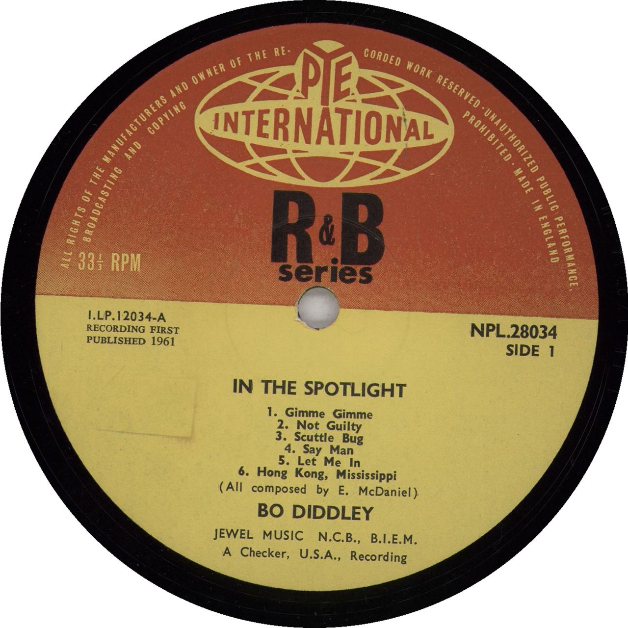 Bo Diddley In The Spotlight - wos UK vinyl LP album (LP record)
