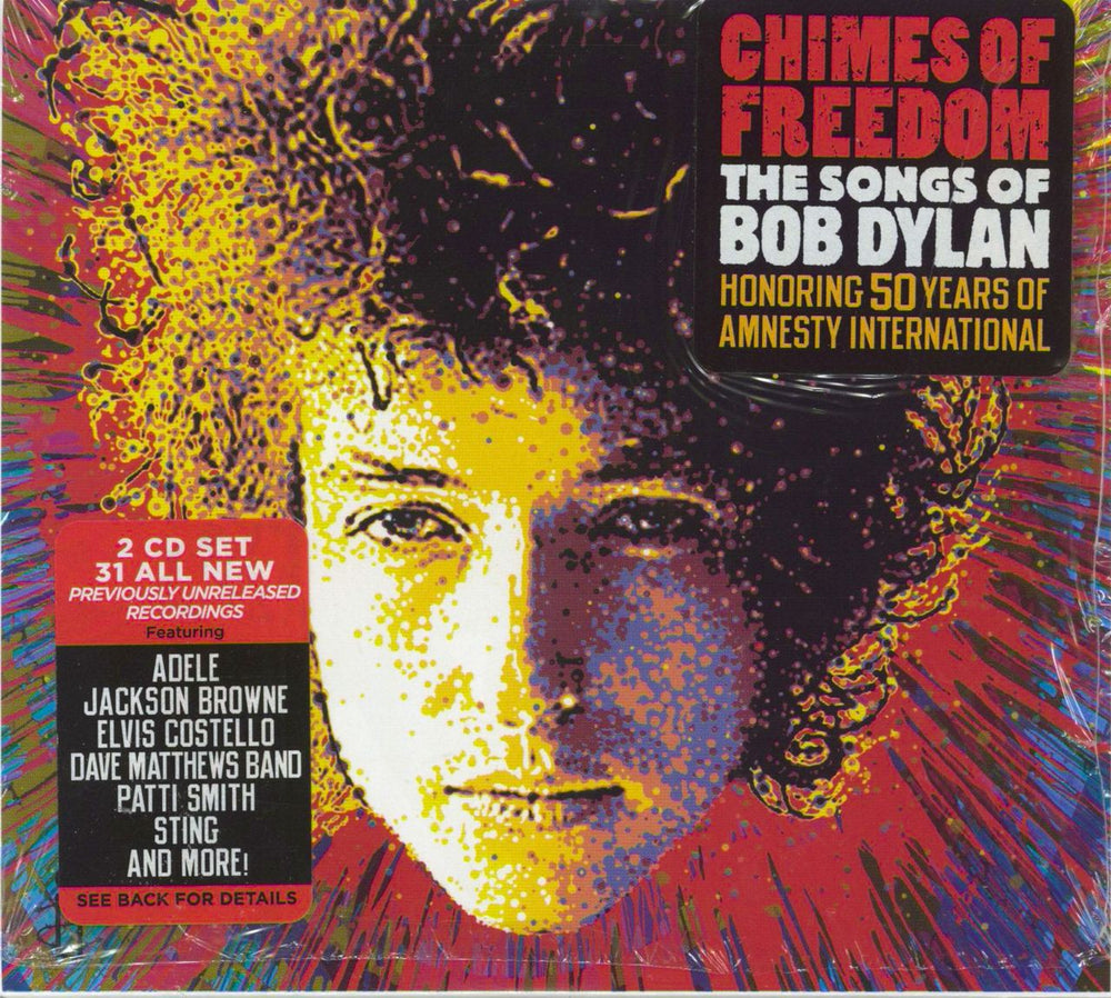 Bob Dylan Chimes of Freedom: The Songs of Bob Dylan, Honouring 50 Years of Amnesty International UK 2 CD album set (Double CD)