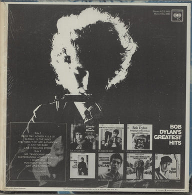Bob Dylan Greatest Hits - 1st + Poster US vinyl LP album (LP record) DYLLPGR686544