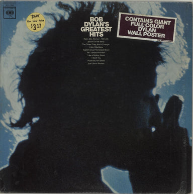 Bob Dylan Greatest Hits - 1st + Poster US vinyl LP album (LP record) KCL2663