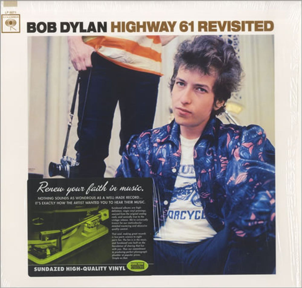 Bob Dylan Highway 61 Revisited - 180gm - shrink US vinyl LP album (LP record) LP5071