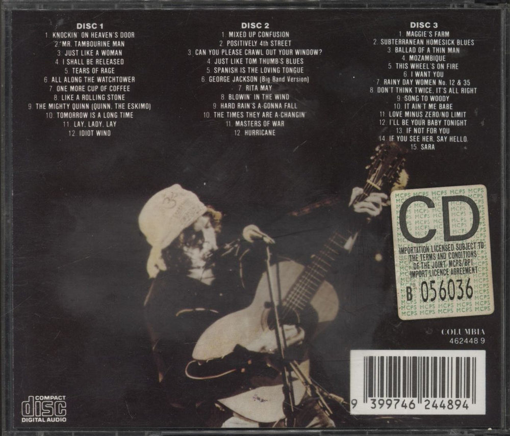 Bob Dylan Masterpieces Australian 3-CD album set (Triple CD) 9399746244894