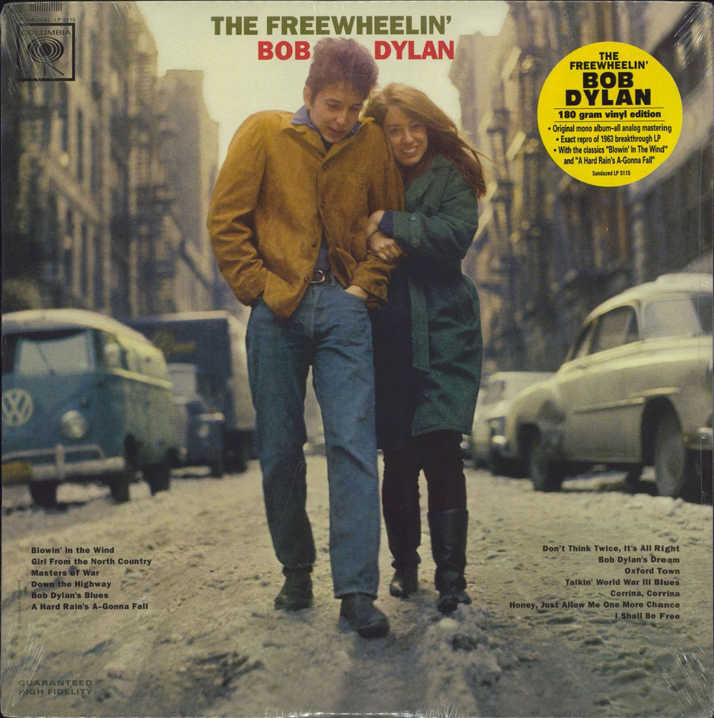 Bob Dylan The Freewheelin' Bob Dylan - 180gm Vinyl - Sealed US vinyl LP album (LP record) LP5115