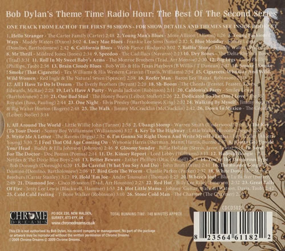 Bob Dylan Theme Time Radio Show: The Best Of - Sealed UK 2 CD album set (Double CD) DYL2CTH463902