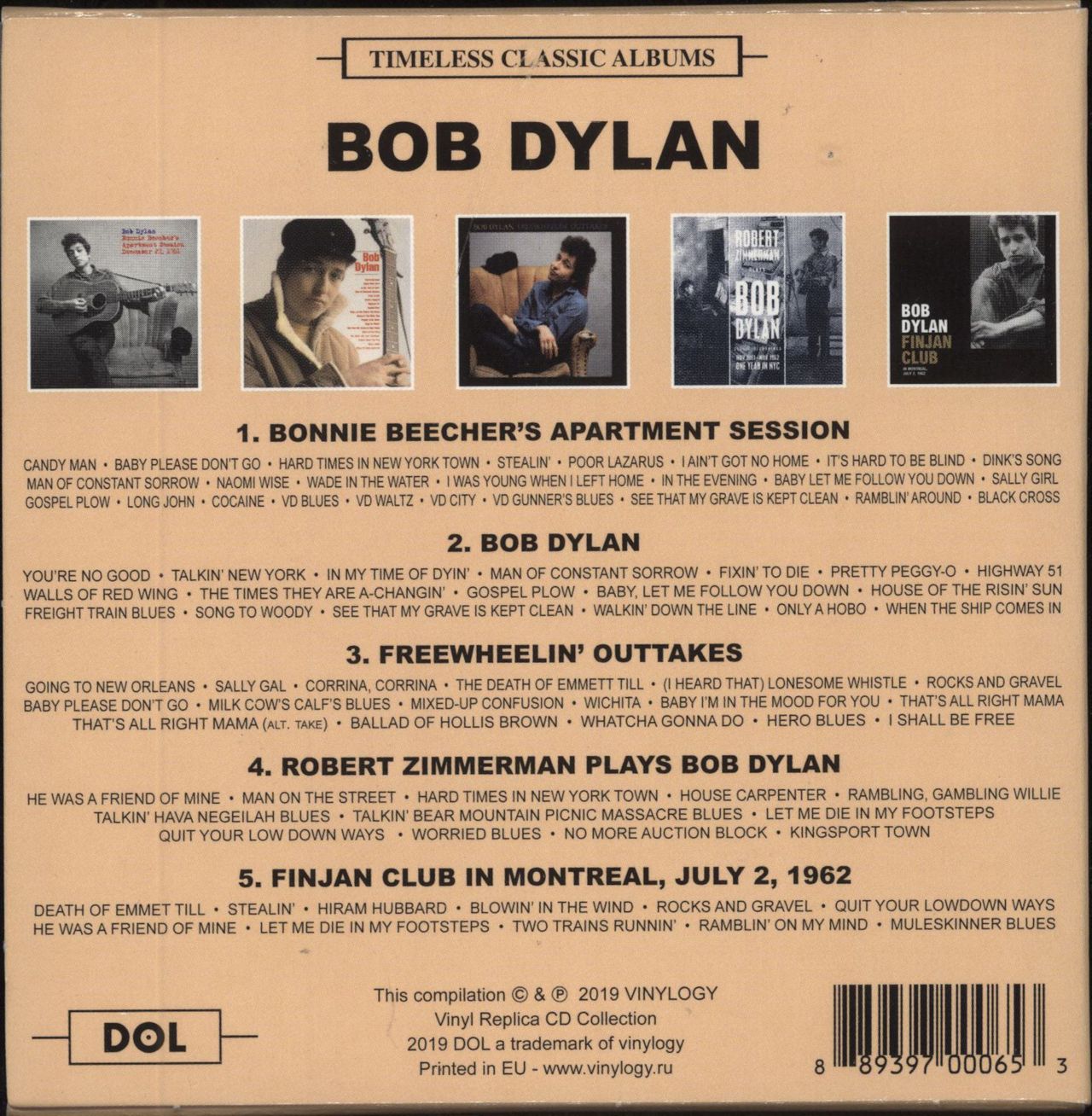 Bob Dylan Timeless Classic Albums UK CD album (CDLP)